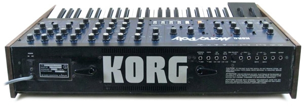 Panneau Arrière Korg Mono/Poly Derrière Korg Mono/Poly