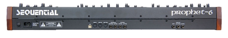 Panneau Arrière Sequential Prophet-6 Derrière Sequential Prophet-6